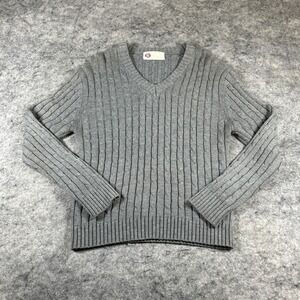 Vtg Sears King Road Cable Knit Sweater Men's M Gray Fisherman The Men's‎ Store
